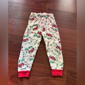 Kids Holiday Pajama Pants with Red Accents